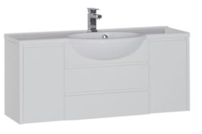 Тумба под раковину Aquanet Лайн 00164938 120 белая