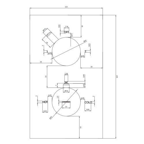 Смеситель Omnires Y Y1236-KROCR для ванны, хром