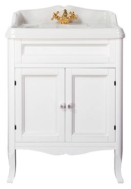 Тумба с раковиной Tiffany World Veronica Ver 71 bi puro/cer 71 белый матовый/керамика