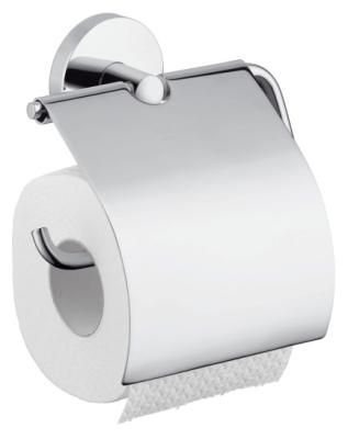 Держатель туалетной бумаги Hansgrohe Logis 40523000 с крышкой
