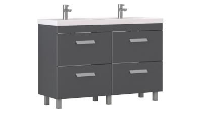 Тумба напольная Velvex Orlando 120, серый (tn.ORL.CLA.120.4Y графит)