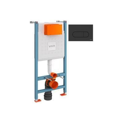 Система инсталляции для унитазов VitrA Core 800-1874 и панель смыва Root R 740-2211 черный матовый