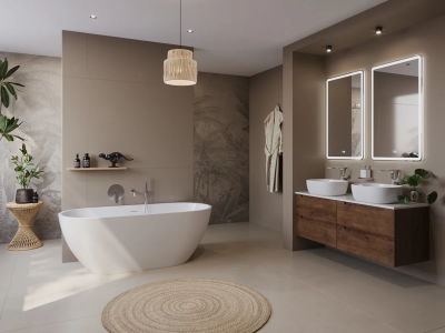 Акриловая ванна BelBagno Uno BB701-1400-720-K 140x72 см, отдельностоящая, белый