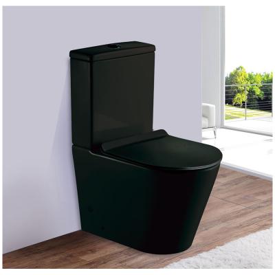 Унитаз-компакт Esbano Alagon-C безободковый, черный матовый