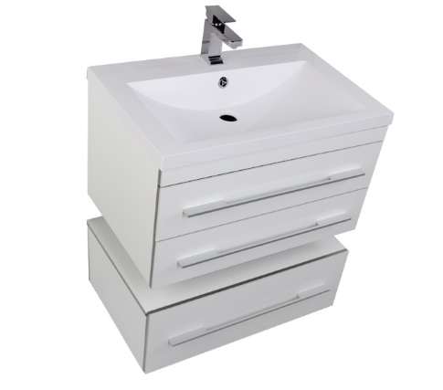Тумба под раковину Aquanet Верона 00176669 75 белая, подвесная