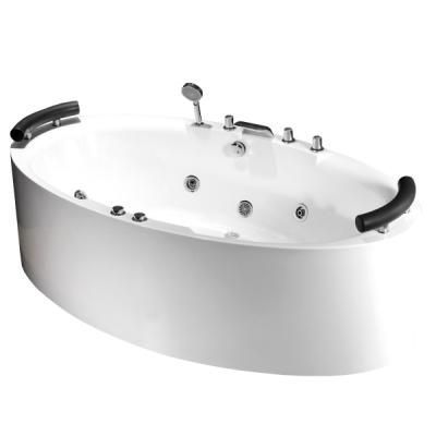 Акриловая ванна Frank F163 200х110 см, овальная, с гидромассажем