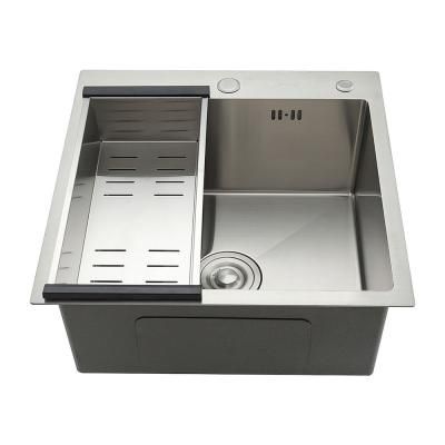 Мойка кухонная с коландером Gappo GSWH50DJ50EP 50х50 сатин