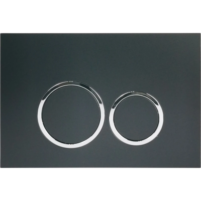 Кнопка смыва Ceruttispa CR05BK для инсталляции, черный матовый/хром/черный матовый