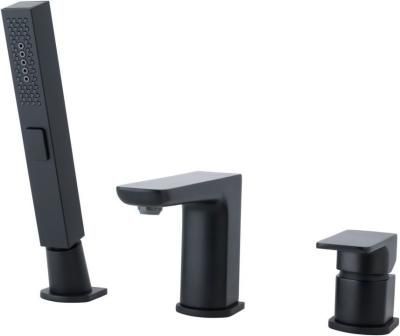 Смеситель на борт ванны Allen Brau Infinity 5.DX21FR00IX8-XY31UB (с внутренней частью) черный матовый