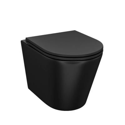 Унитаз подвесной IDDIS Calipso, черный матовый (CARXLRXD3BWGMiNJ25RX)