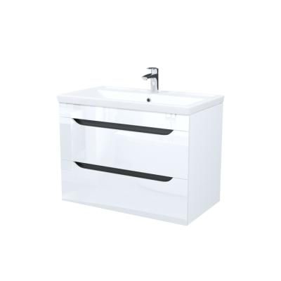 Тумба с умывальником, подвесная, 80 см, белый, Ray, IDDIS, (RAY80W0i95K)