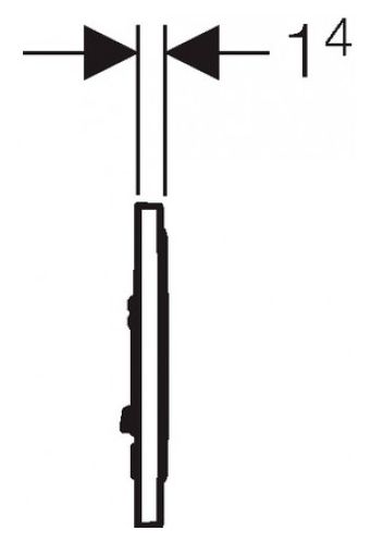 Кнопка смыва Geberit Sigma 10 115.758.KK.5 белый/золото