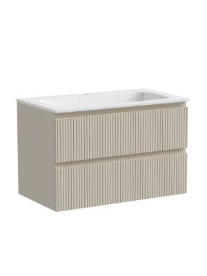 Тумба подвесная SANCOS Snob T 790х445х500, c двумя ящиками оснащенными доводчиками, Beige Soft , SNT80CE