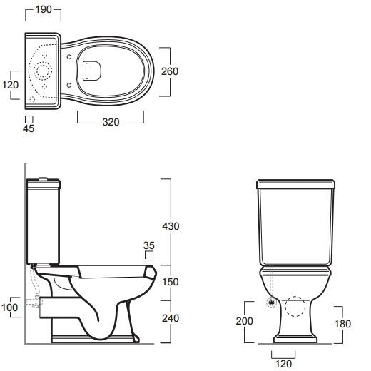 Унитаз-компакт Simas Arcade AR831bi + AR822bi горизонтальный выпуск, с фурнитурой цвета хром