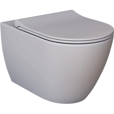 Унитаз подвесной Ambassador Queen 113T20301R безободковый, серый матовый