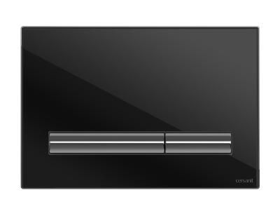 Кнопка смыва Cersanit Pilot P-BU-PIL/Blg/Gl стекло, черный глянцевый