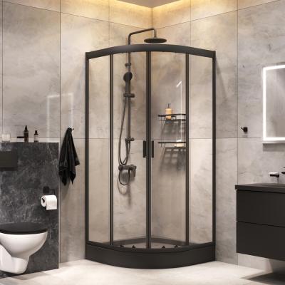 Комплект для ванной комнаты, зона помывочной 90x90 см AM.PM Gem WK90EN, Черный