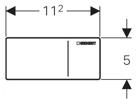 Кнопка смыва Geberit Sigma 70 115.630.FW.1 нержавеющая сталь, 12 см
