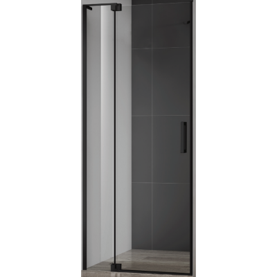 Душевая дверь в нишу Cezares Slider SLIDER-B-1-90/100-GRIGIO-NERO тонированное стекло