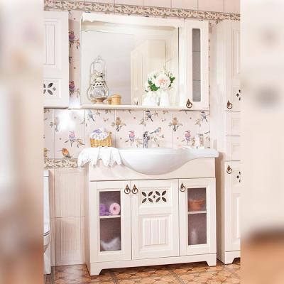 Комплект мебели для ванной Бриклаер КАНТРИ 105K, бежевый