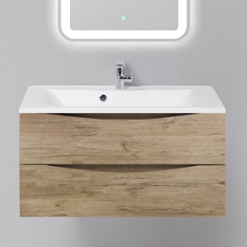 Тумба с раковиной BelBagno Marino MARINO-900-2C-SO-RN-P 90 rovere nature Тумба с раковиной BelBagno Marino MARINO-900-2C-SO-RN-P 90 rovere nature