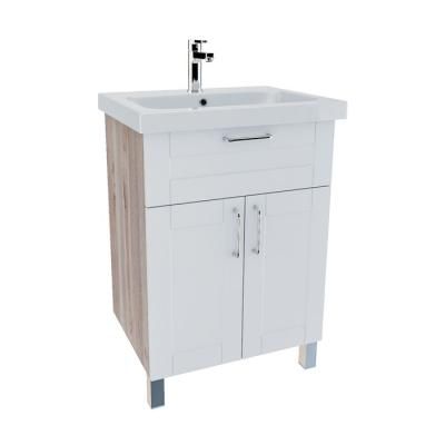 Тумба с раковиной IDDIS New Sena NSQFE6KD0WGE2iJA95YIK белый/бежевый