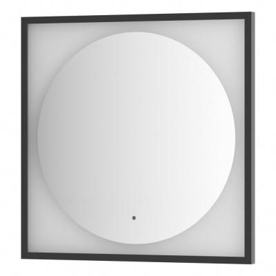 Зеркало с LED-подсветкой настенное Defesto Eclipse DF 2222R 70x70 черный