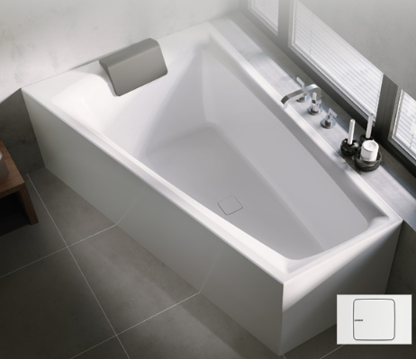 Ванна акриловая Riho Still Smart Elite BD1500500000000 170x110 R L-образная панель в комплекте