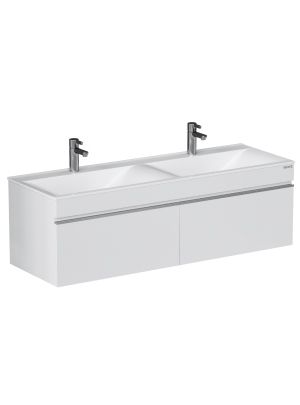 Тумба подвесная Velvex Pulsus 140 Белая (tp.PUL.PUL.140.2Y белый глянец)