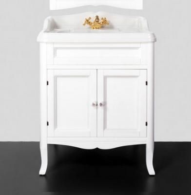 Тумба с раковиной Tiffany World Veronica Ver66bipuro/cer 66 белый матоввый/керамика