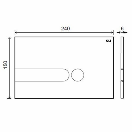 Комплект клавиш смыва Oli iPlate 018158 чёрный, антрацит, белый, хром матовый, хром глянцевый