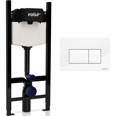 Инсталляция для унитаза Valsir Winner S KIT P1 WG VS0853202 с кнопкой смыва, белый глянец