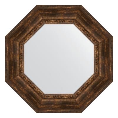 Зеркало Evoform Octagon BY 7394 67x67 состаренное дерево с орнаментом