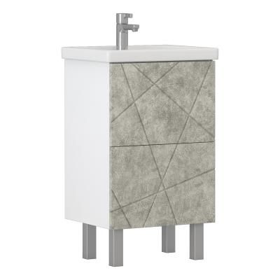 Тумба VIGO Geometry под раковину Geometry 500-0-2 (Фостер) бетон (tn.bsf.GEO.FOS.50.2Y бетон)
