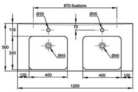 Тумба с раковиной Jacob Delafon Odeon Up 120 см, 3 ящика, серый антрацит