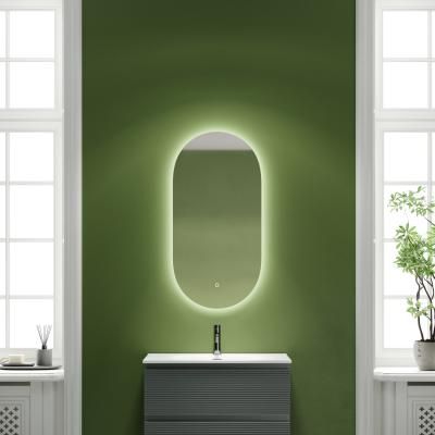 Зеркало для ванной комнаты SANCOS Oval, фоновая подсветка 550х1050 с сенсорным управлением на прикосновение,  OV55C
