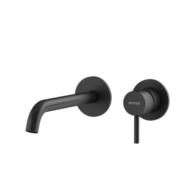 Смеситель для раковины SANCOS Etna с внутренней частью, черный матовый,  SC9004MB