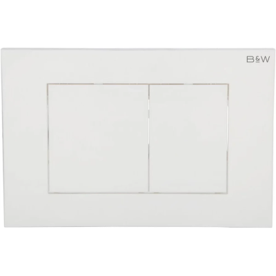 Кнопка смыва Black &amp; White Universe WPI-09531 09531 для инсталляции, белый глянец