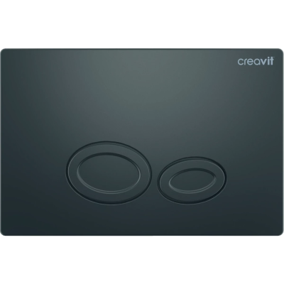 Кнопка смыва Creavit Drop GP2002.04 для инсталляции, антрацит матовый