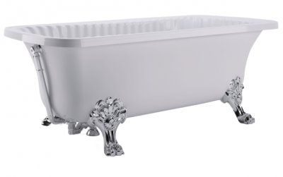 Ванна акриловая Migliori Olivia ML.OLV-40.105.CR 174х83 белая, на лапах "MIGLIORE" хром