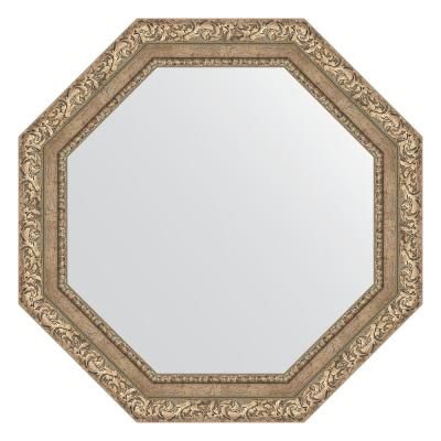 Зеркало Evoform Octagon BY 7335 70x70 виньетка античное серебро