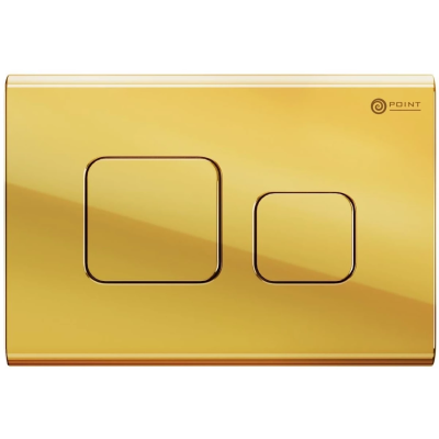 Кнопка смыва Point Афина PN44041G для инсталляции, золотой