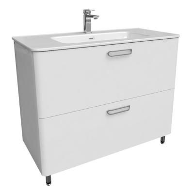 Тумба с раковиной Iddis  Brick белая,  100 см (BRTWI1RF0WHZFiID95VJK)