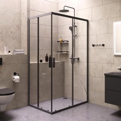Комплект для ванной комнаты, зона помывочной 120x80 см AM.PM Gem S WK93ER, Чёрный