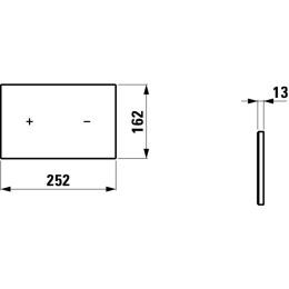 Кнопка смыва Laufen Lis 8.9566.4.020.000.1 черный