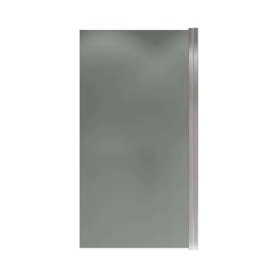 Шторка на ванну распашная Terminus Ното 150х70 тонированная, хром