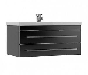 Тумба под раковину Aquanet Верона 00175387 100 черная, подвесная