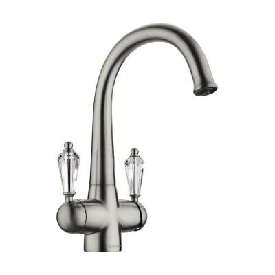 Смеситель для кухни Omoikiri Okinawa-SI 4994057, античное серебро