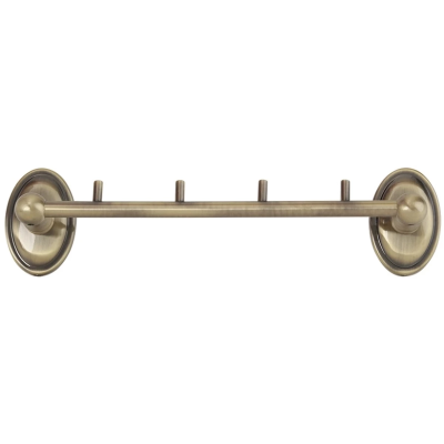 Планка с крючками Veragio Bonjour Bronzo VR.BNR-7834.BR для ванны, бронза