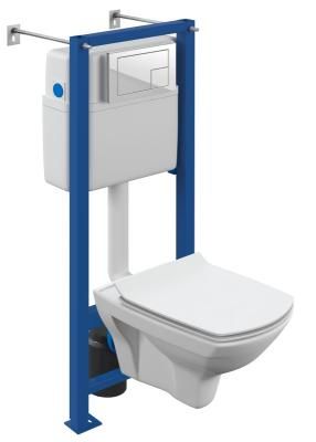 Комплект Cersanit Carina XL CO DPL EO slim+VECTOR + CORNER подвесной унитаз+инсталляция+к